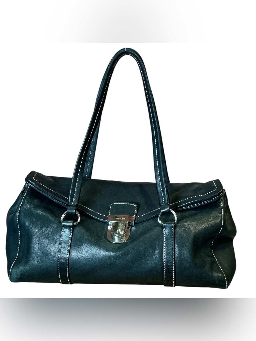 Vintage Y2K Prada Calfskin Vitello Shoulder Bag